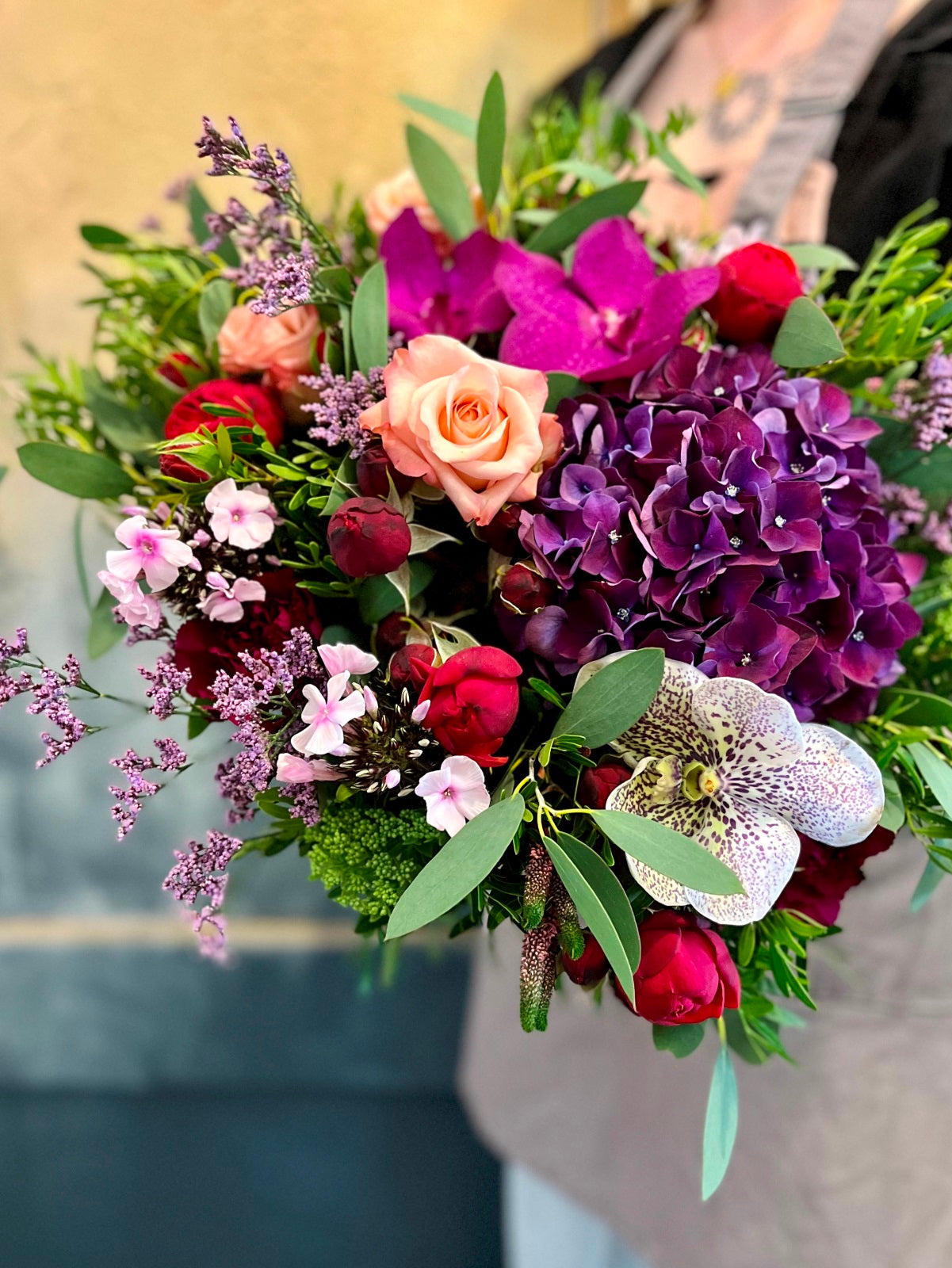 Pink, Purple & Red Flower Bouquet