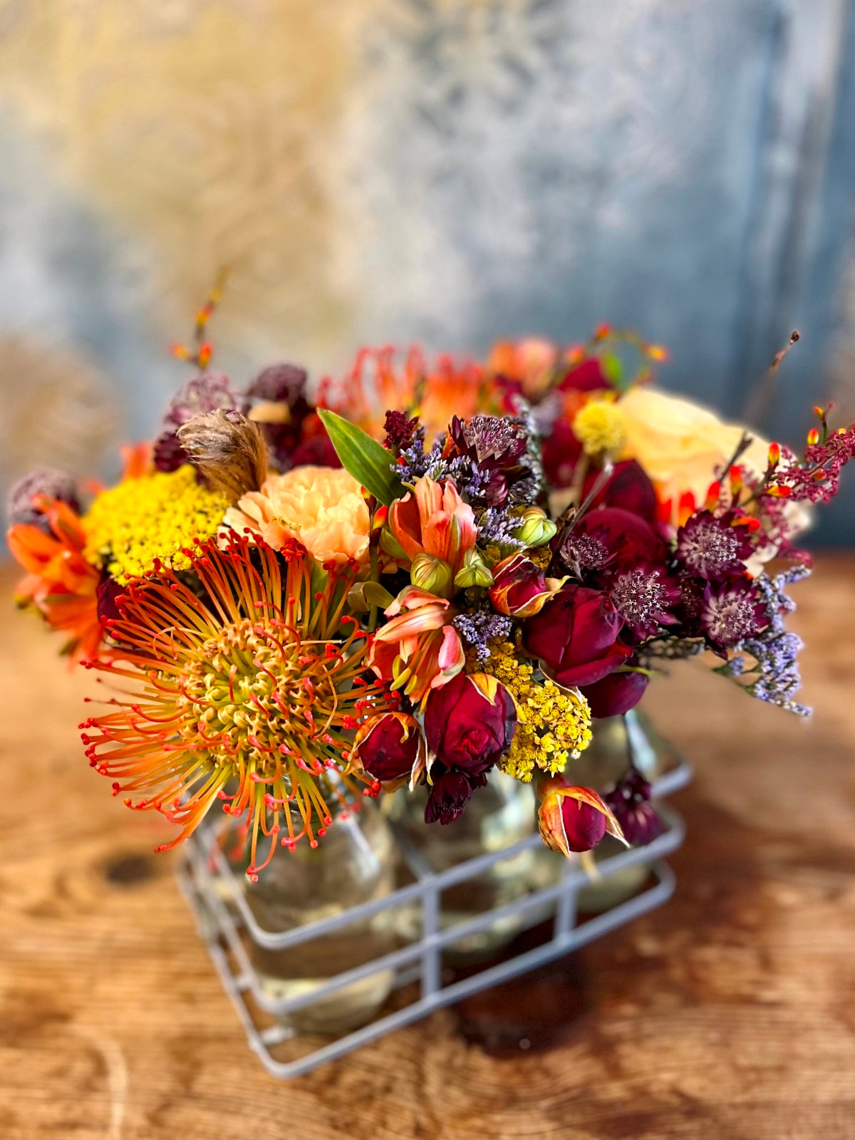 Autumnal Blooms in Bottles