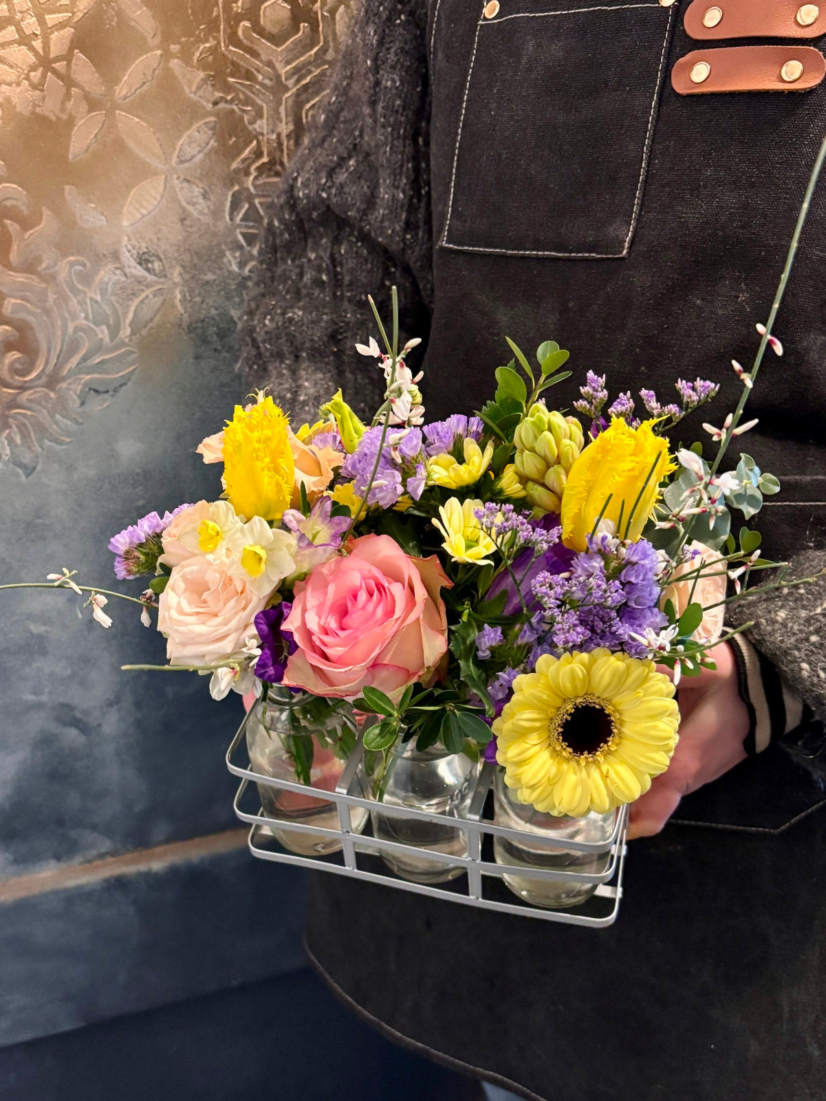 Spring Blooms in Bottles