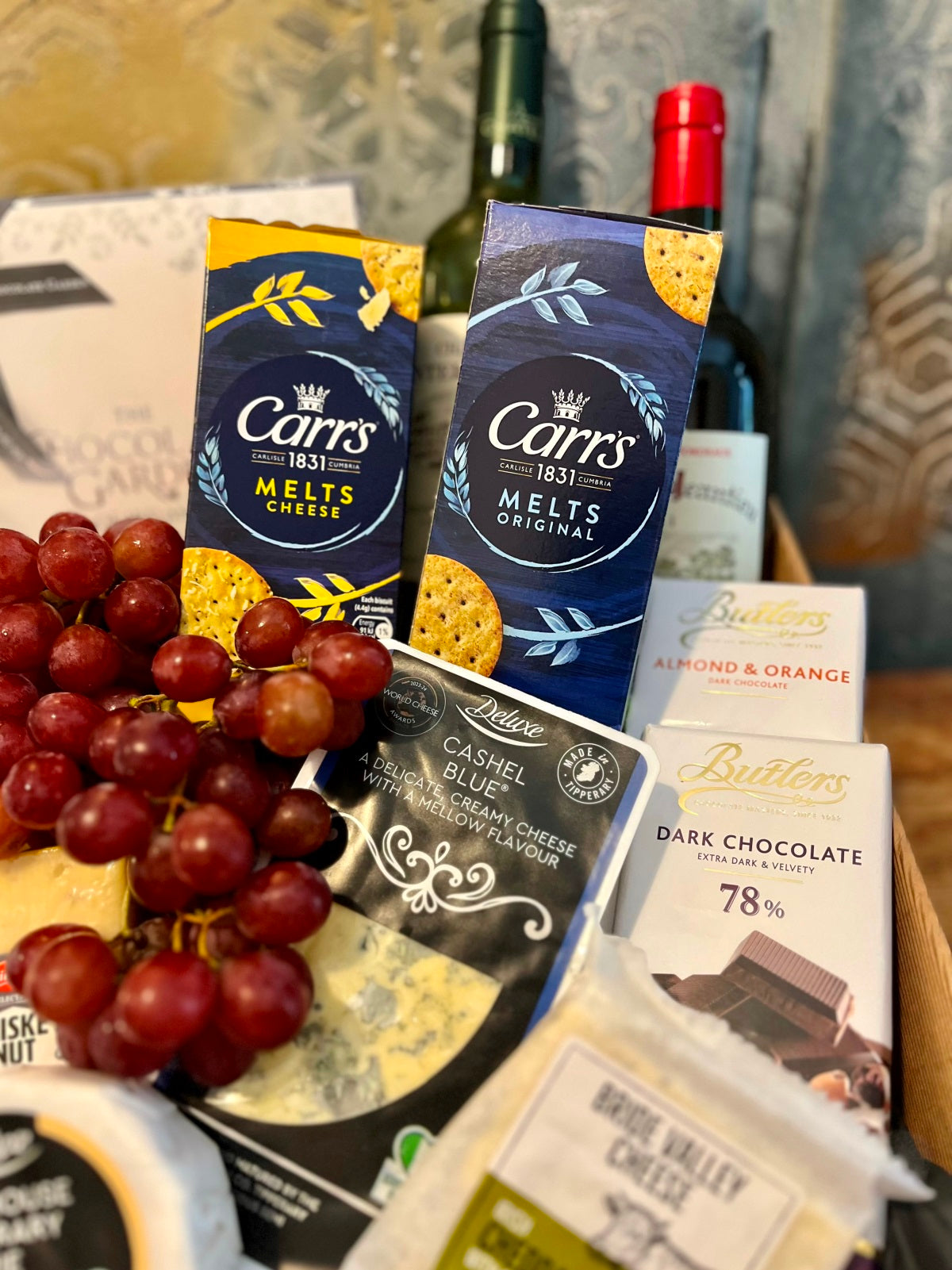 Cheese, Champagne, Wine & Chocolate Hamper