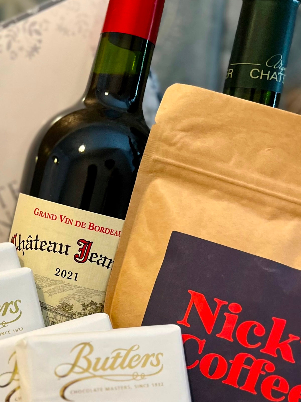 Chocolate Coffee and Wine Gift Hamper